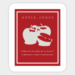 apple jokes Sticker